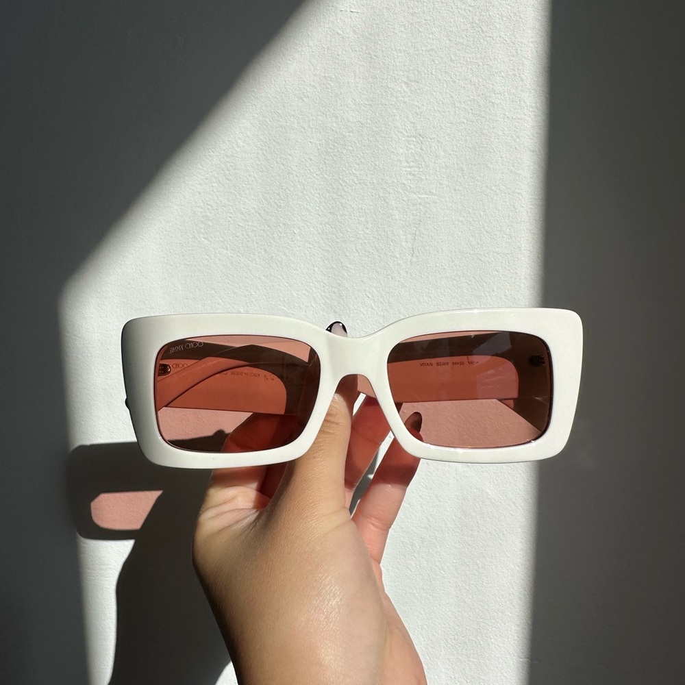 Jimmy Choo Cream Sunglasses